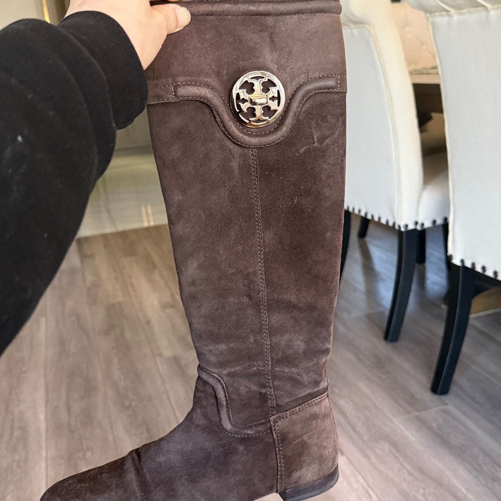 Tory Burch Softy Suede Boots - Picture 6 of 8